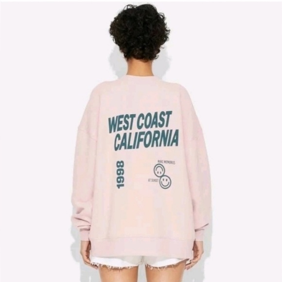☘️WILD FABLE West Coast Graphic Oversized Sweatshirt Sz L NWT - Picture 3 of 8